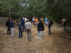 Excursión al campo por los alrededores de Vilafranca (Castellón), dentro de las Segundas Jornadas de la Sociedad de Historia Natural de Els Ports (foto: Rafael Serra).