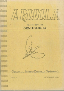 Portada del primer número de Ardeola.