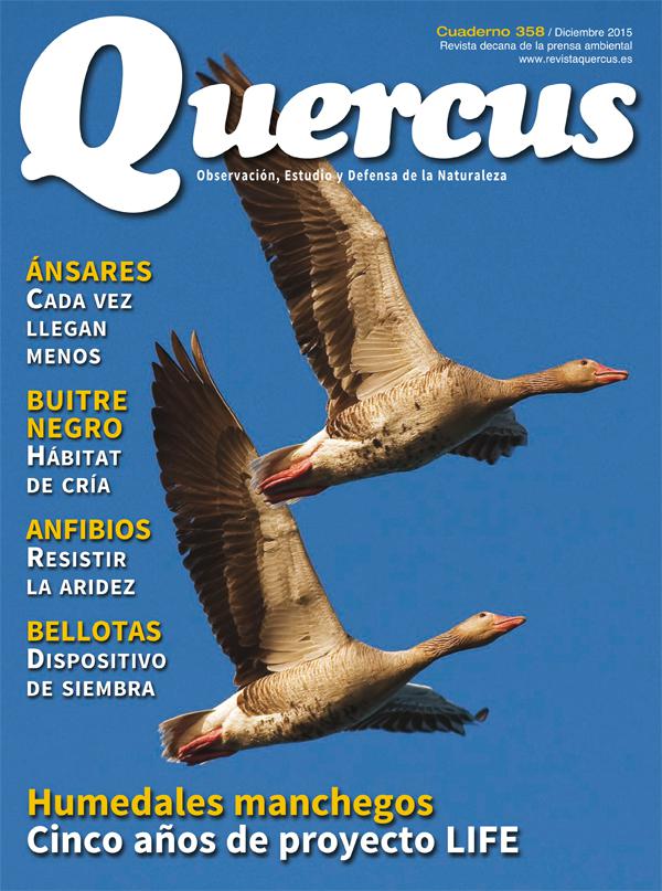 Sumario Quercus nº 358 / Diciembre 2015