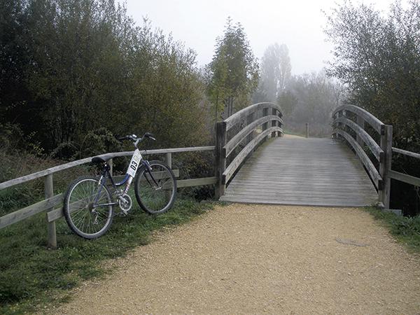 Uno de los muchos caminos que pueden recorrerse, a pie o en bicicleta, por los humedales de Salburua-Ataria (foto: Rafael Serra).