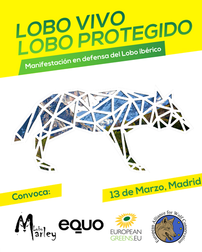 13 de marzo, en Madrid: convocatoria a la sociedad en defensa del lobo ibérico