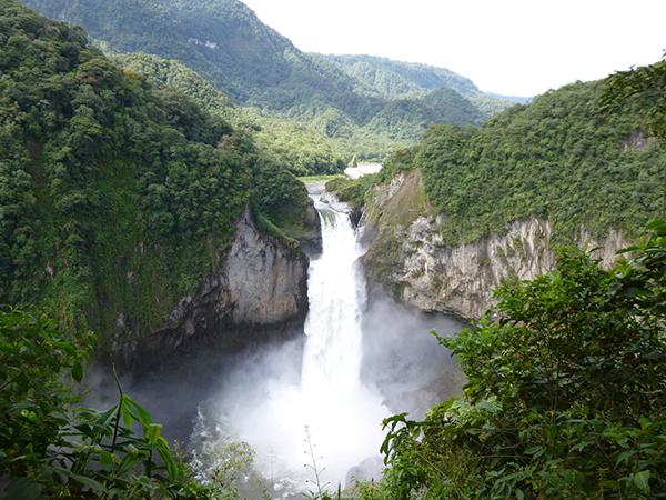 Cascada de San Rafael, en las estribaciones orientales de los Andes ecuatorianos (foto: Juan Carlos Guix).
