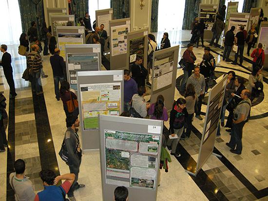 Paneles de trabajos presentados en el X Congreso de la SECEM, celebrado en Fuengirola (Málaga) en 2011 (foto: SECEM).

