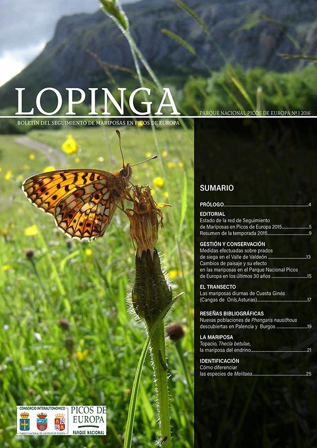 Las mariposas de Picos de Europa, en una revista
