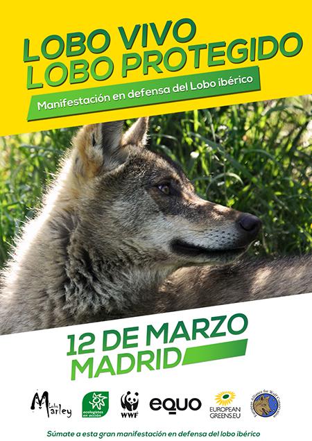 12 de marzo: gran cita en defensa del lobo