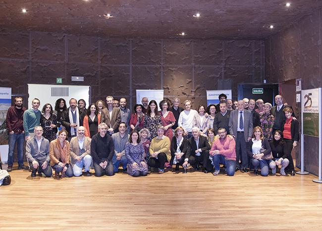 Asistentes al vigésimo quinto aniversario de Europarc-España en Madrid.

