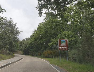 Carretera paisajística en la comarca de La Vera (Cáceres).