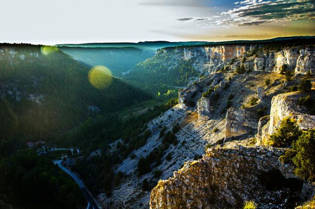 Panorámica del cañón del río Lobos (Soria). Foto: nktam / Pixabay.