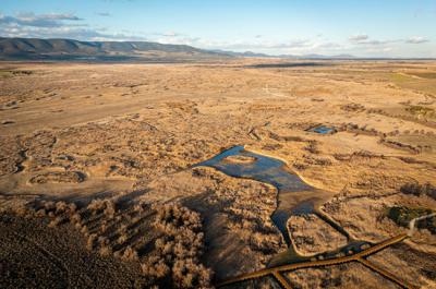 Vista aérea de las Tablas de Daimiel (foto cedida por WWF España).