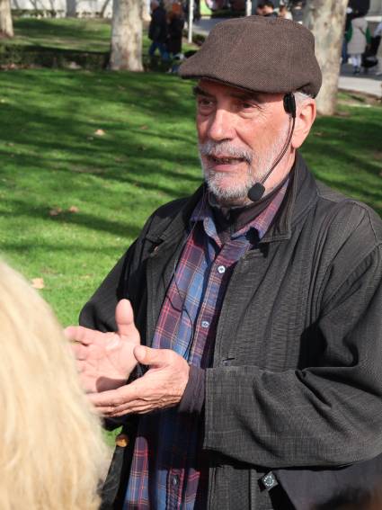 Luciano Labajos, en un curso de arbolado urbano en la primavera de 2024 (foto: Eduardo Ramis).