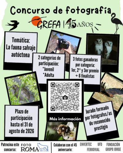 GREFA celebra su 45 aniversario con un concurso de fotografía